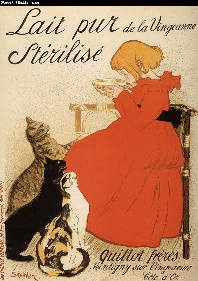 theophile-alexandre steinlen Poster Advetising Sterilized Milk